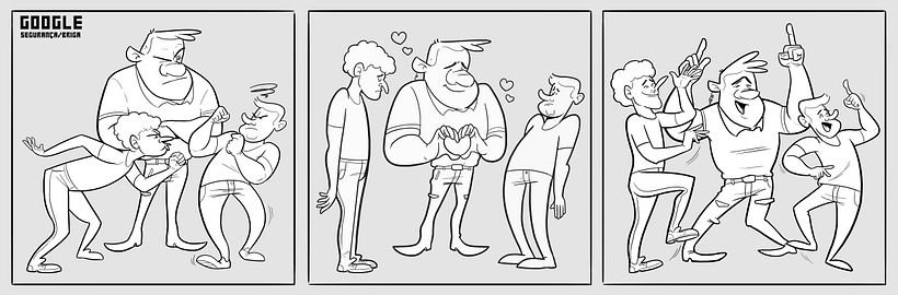 Google Tirinhas - Evite Brigas (Rascunho)