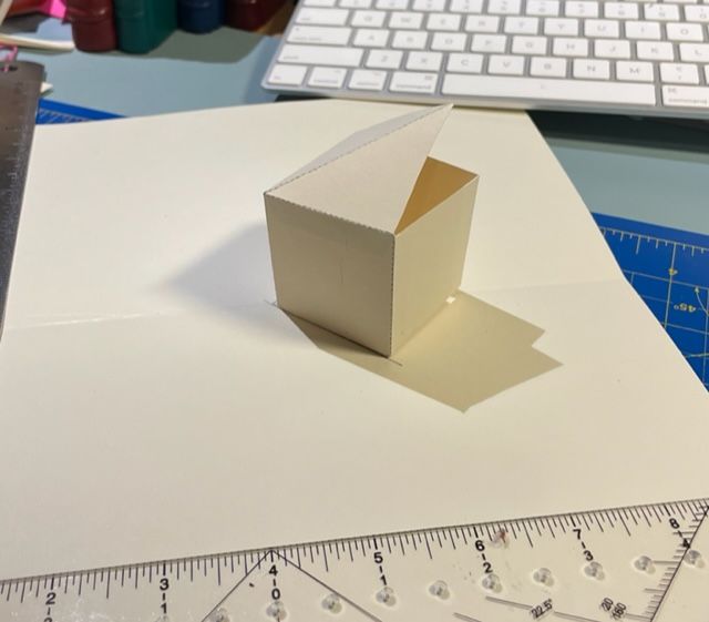 Popup box with a top