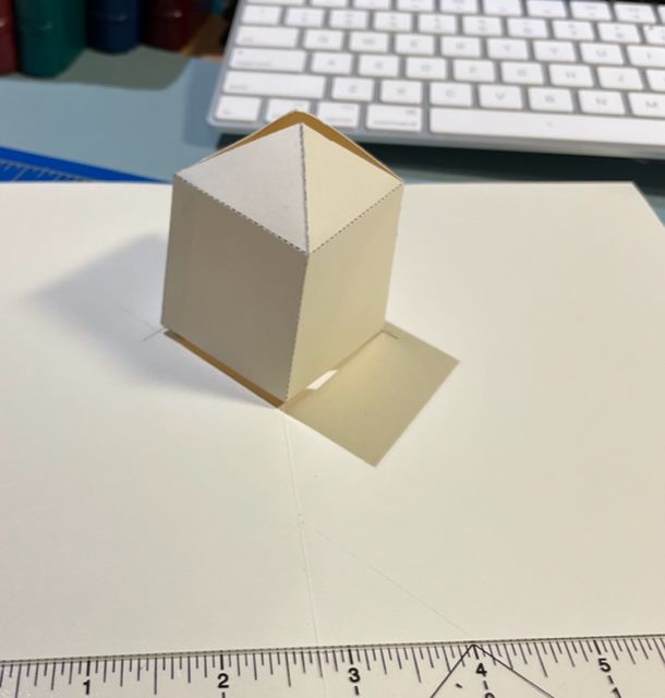 Popup box with a top