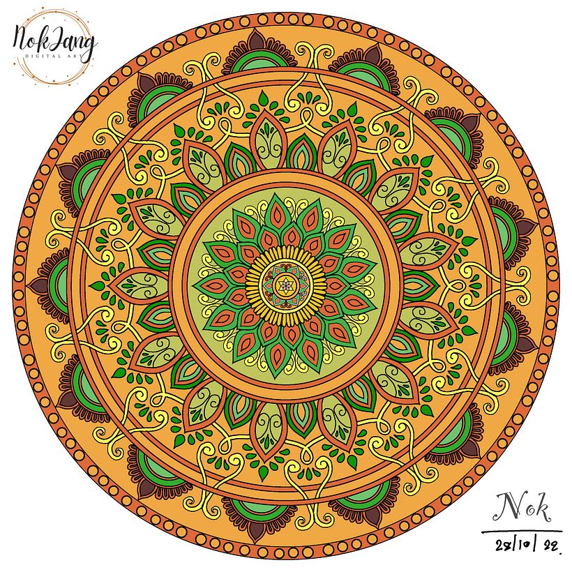 My project for course: The Art of Mandala Drawing: Create Geometric Patterns 1