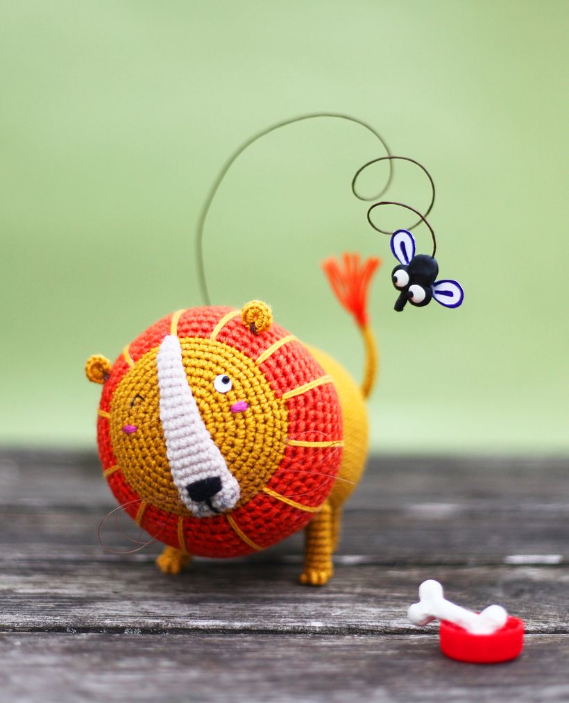 Not so scary lion based on illustration from animal alphabet by Jaka Vukotič (@jakavukotic)