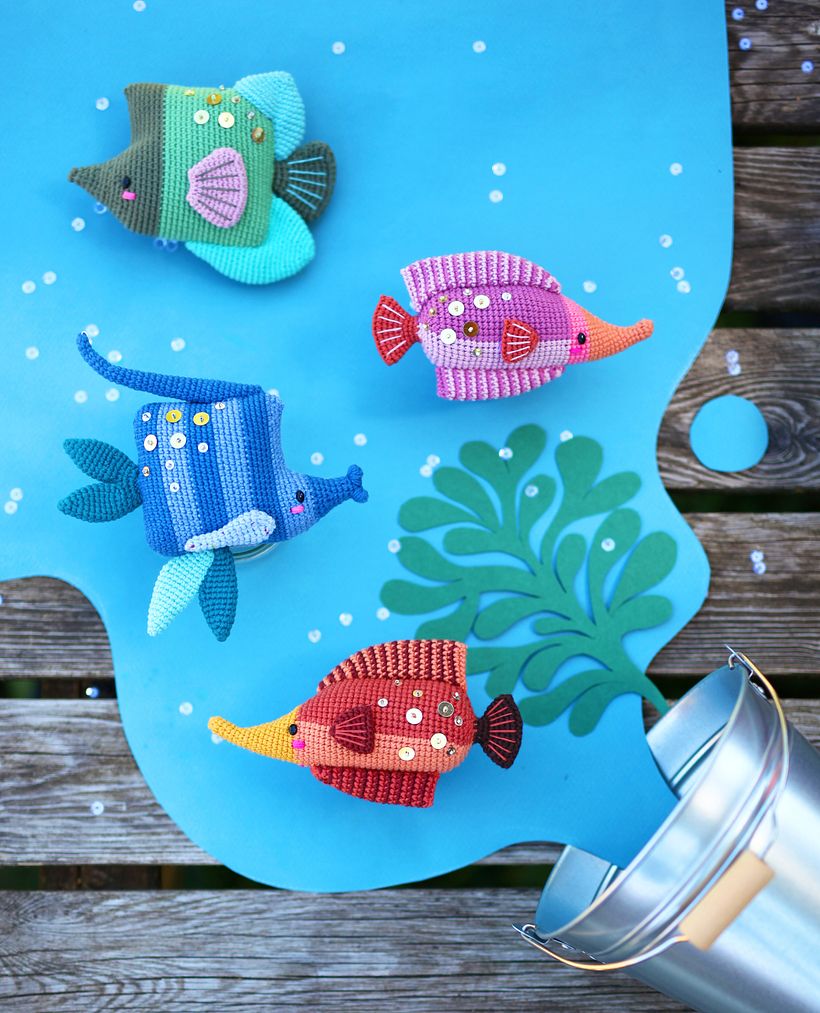 Summer Funquarium, a collab with Natasha Tishchenko (@natura_crochet)