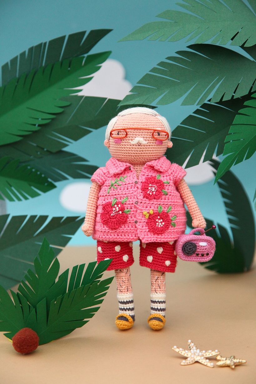 Opa from "Lula and Her Amigurumi Friends" (based on an illustration by Nour Abdallah)