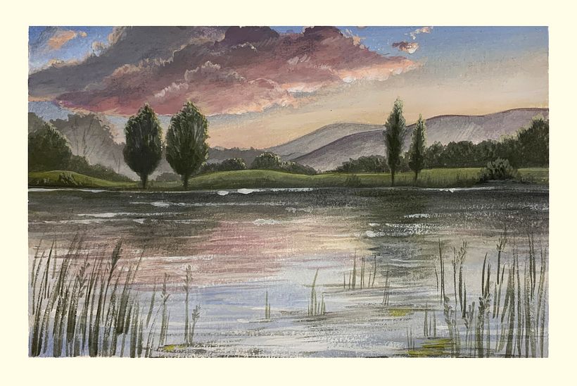 My project for course: Painting Atmospheric Landscapes with Gouache 2