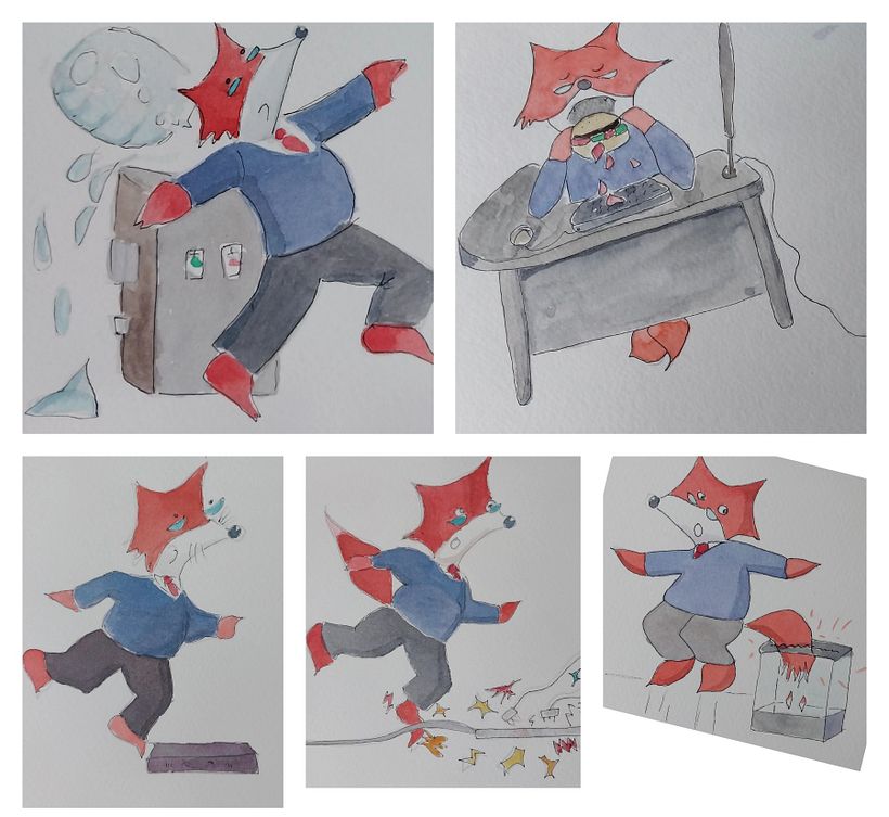 My project for course: Character Creation for Illustrated Books with Watercolor 5