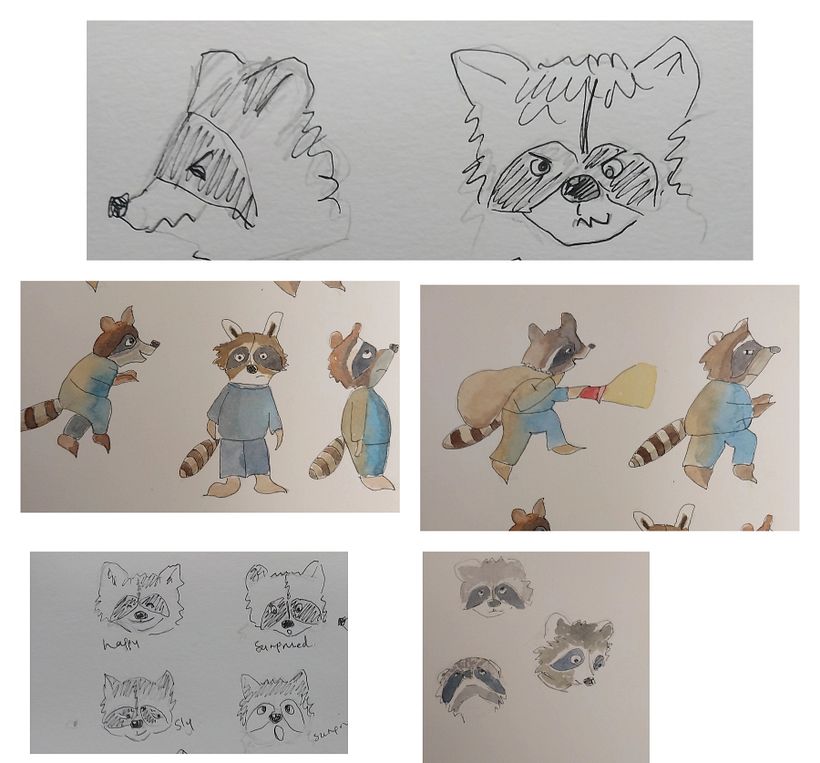 My project for course: Character Creation for Illustrated Books with Watercolor 7