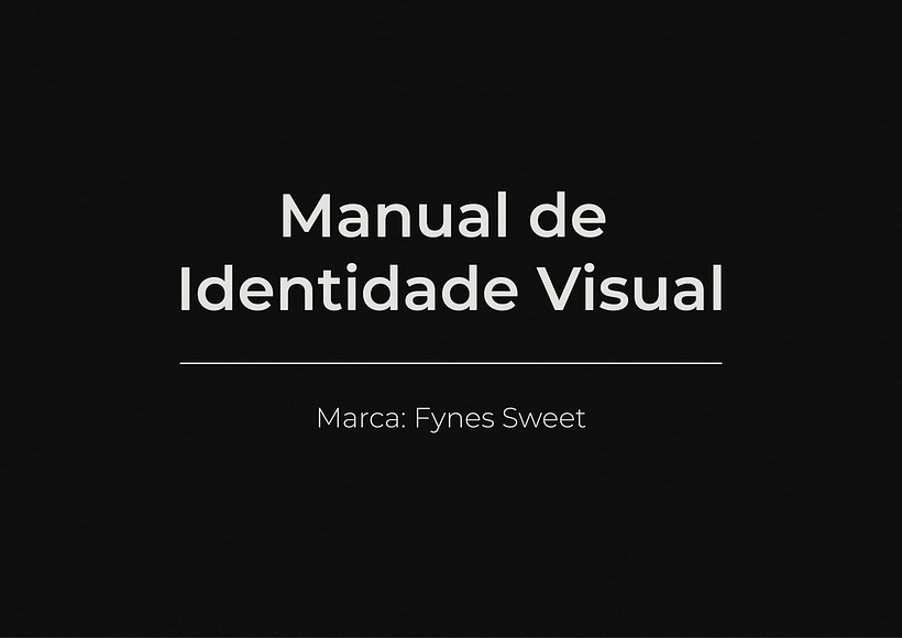 Manual de Identidade Visual - Fynes Sweet