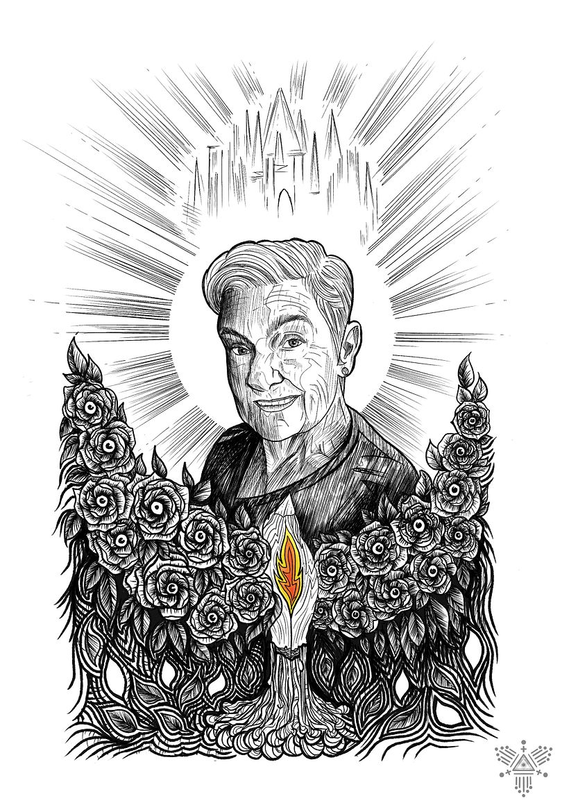 Meu projeto do curso: Desenho artístico com tinta 2