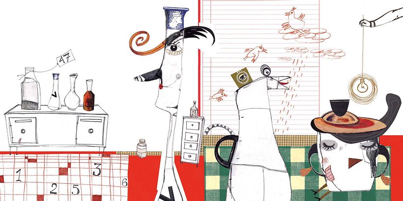 Ilustración de libro "La vida Secreta de las cosas" (Editorial Serpentina)