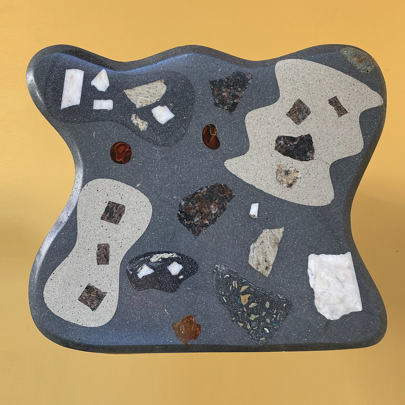 Cubierta con agregados gruesos prediseñados y de granito.