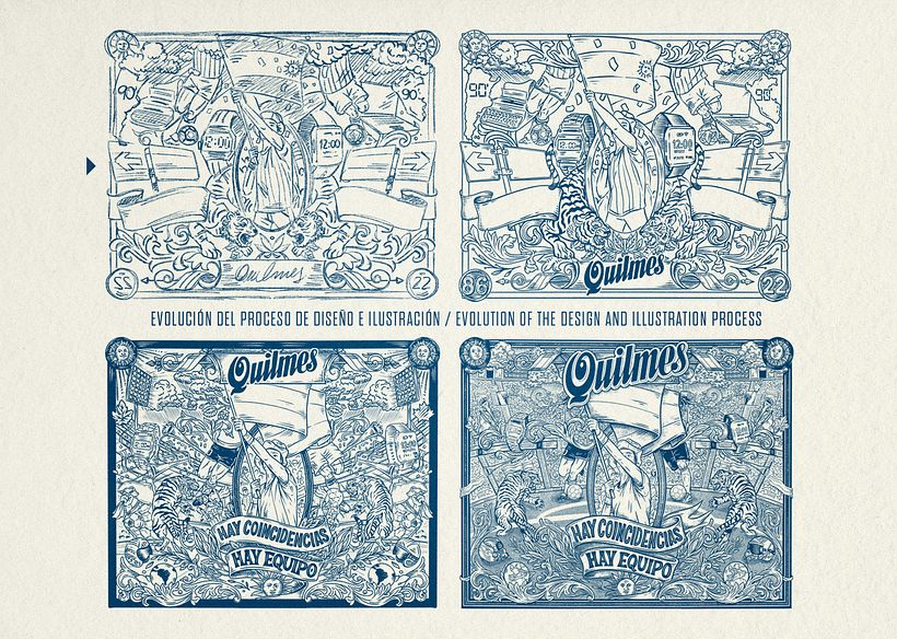 Diseño e ilustración para cerveza Quilmes / Edición mundial Qatar 2022 🍺🇦🇷 4