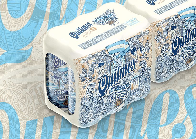 Diseño e ilustración para cerveza Quilmes / Edición mundial Qatar 2022 🍺🇦🇷 8