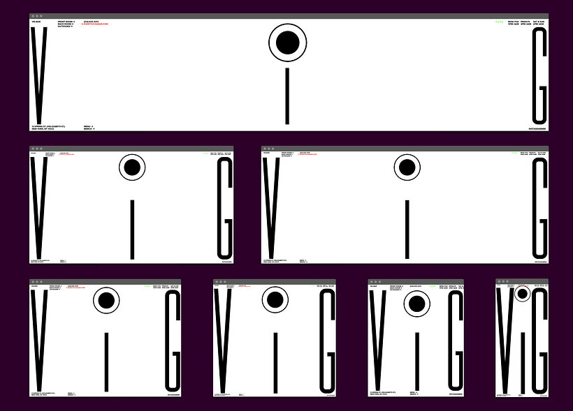 An audio-driven logo-centric website for Vig Bar 3