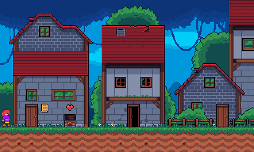 Mi proyecto del curso: Creación de escenarios pixel art para videojuegos :] 3