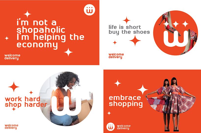 Welcome Delivery - My project for course: Contemporary Brand Identity: Using Verbal and Visual Branding 13