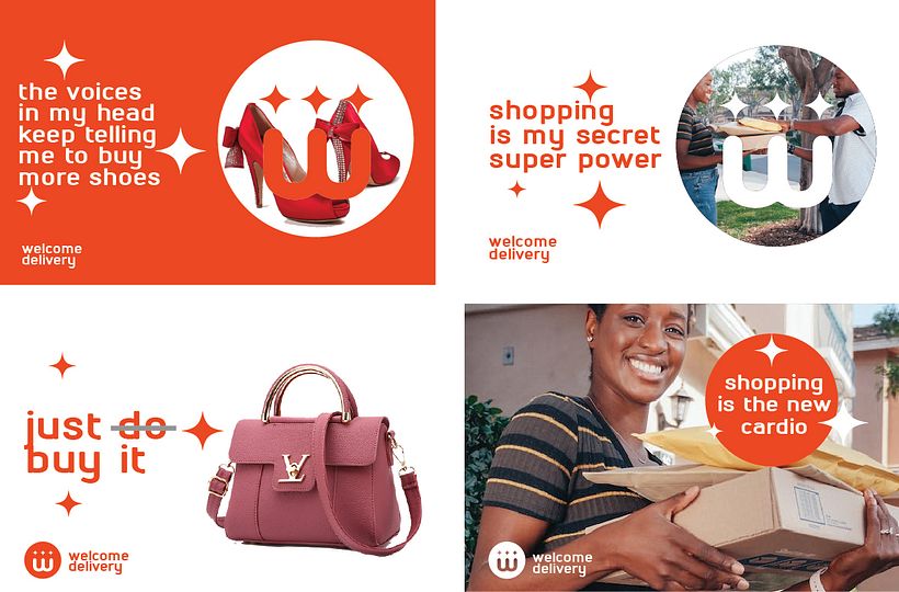 Welcome Delivery - My project for course: Contemporary Brand Identity: Using Verbal and Visual Branding 11