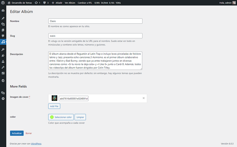 Spotify WordPress - Informatyka