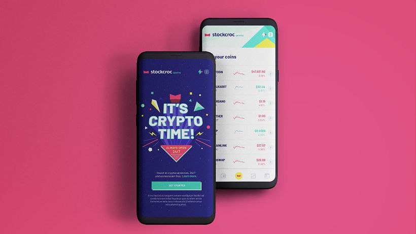 UX and UI design for the Stockcroc App