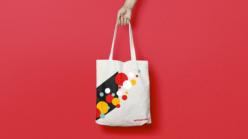 Appealing collateral materials using the new illustrations created for Action Aid Hellas