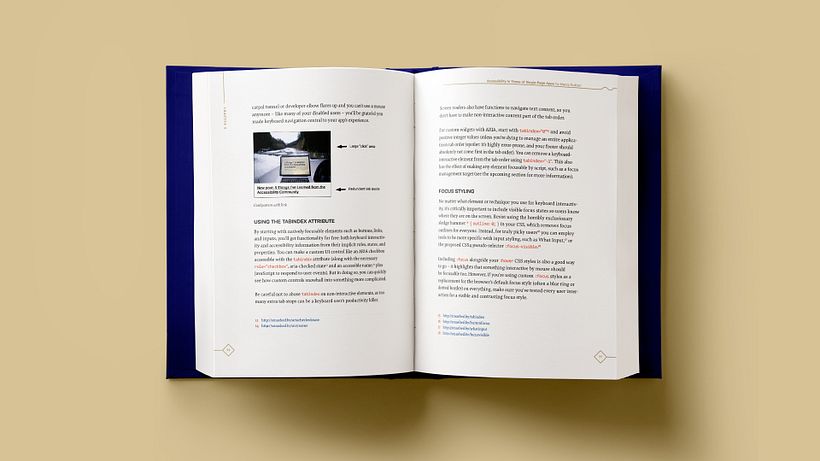 The design of the internal pages of Smashing Book 6