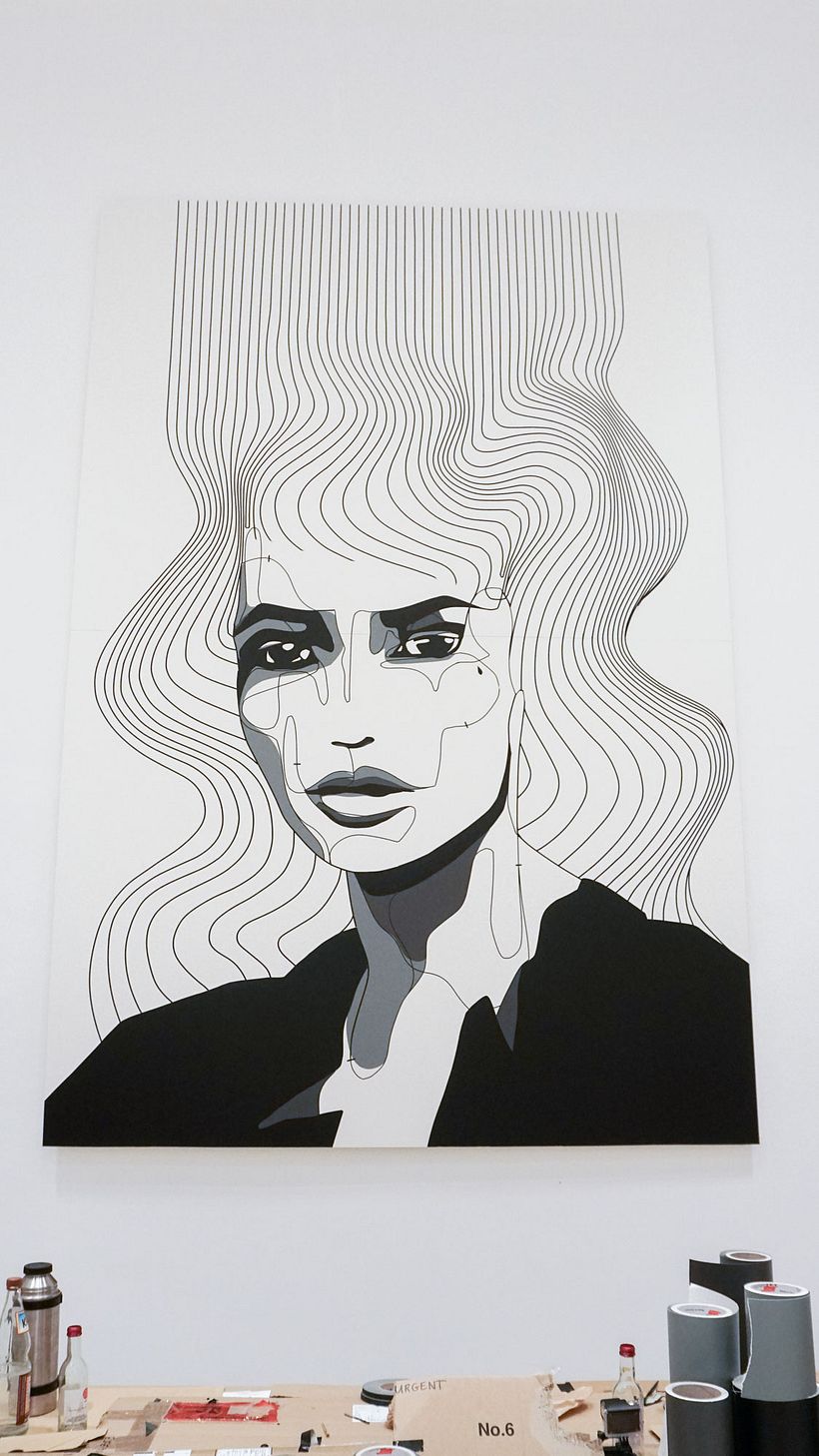 Portrait mural by Nicolas Lawin