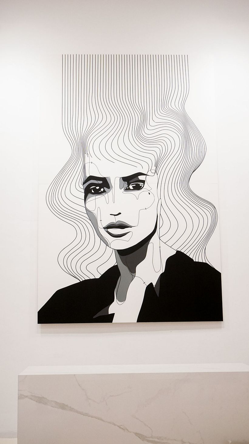 Portrait mural by Nicolas Lawin