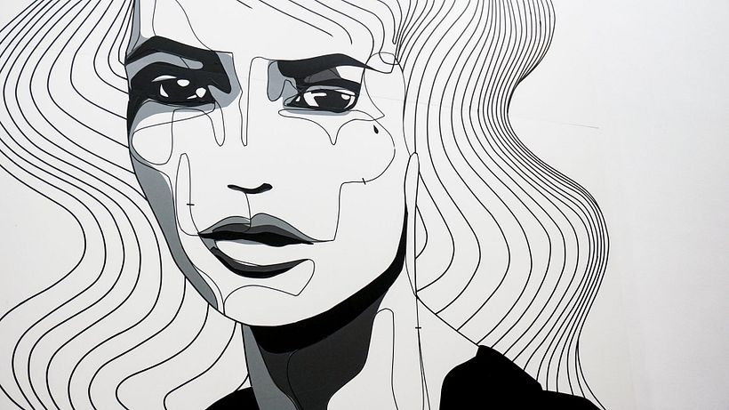 Portrait mural by Nicolas Lawin