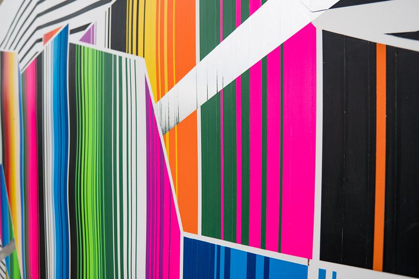 Tape Artwork at the german embassy in Washington D.C. – Artwork Concept by Stephan Meißner