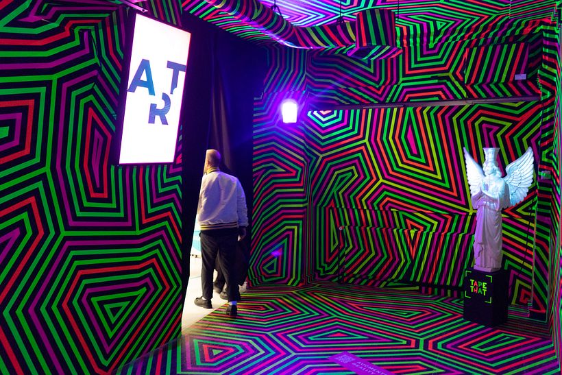 Tape Art Installation by Adrian Dittert
