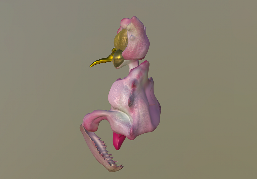 El Bixo Raro. 3D character creation. 7