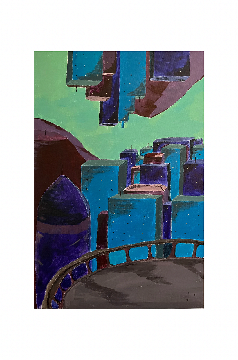 this is the fourth one and it's acrylic on canvas 60x40cm