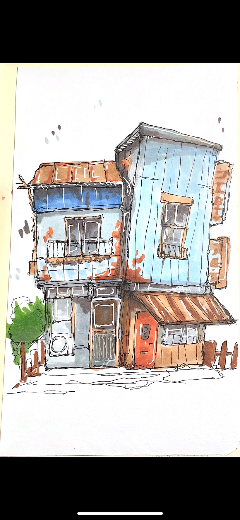 My project for course: Expressive Architectural Sketching with Colored Markers 4