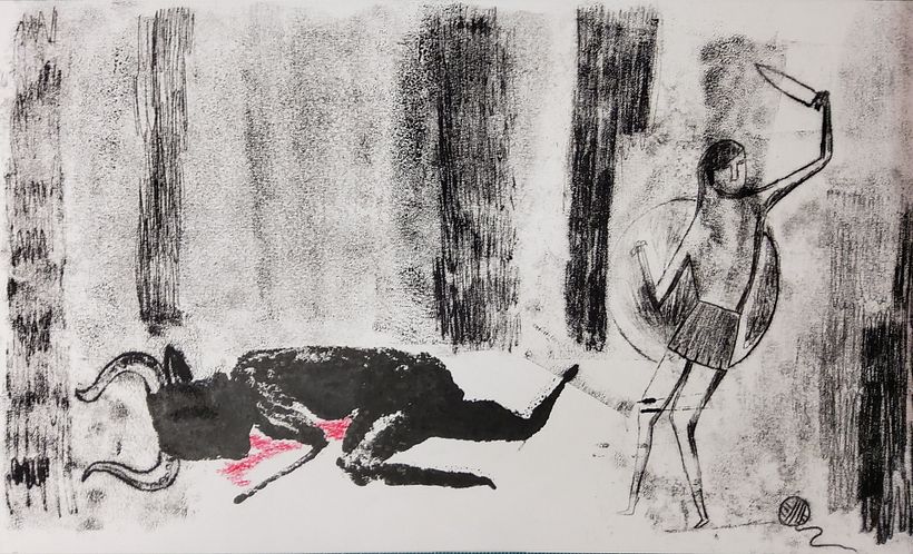 Scene 3: Minotaur is dead