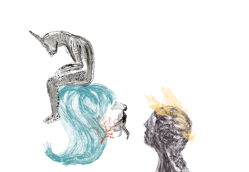 My project for course: Experimental Illustration with India Ink and Acrylics 3