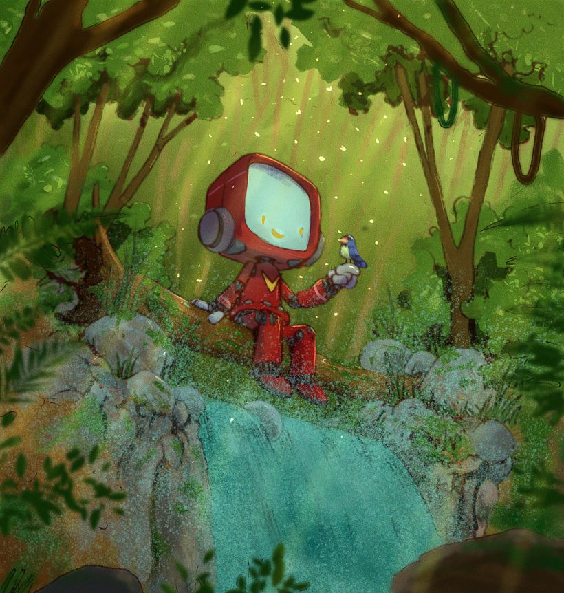 Meu projeto do curso: Cenas atmosféricas no Procreate: pinte com cores e luzes  2