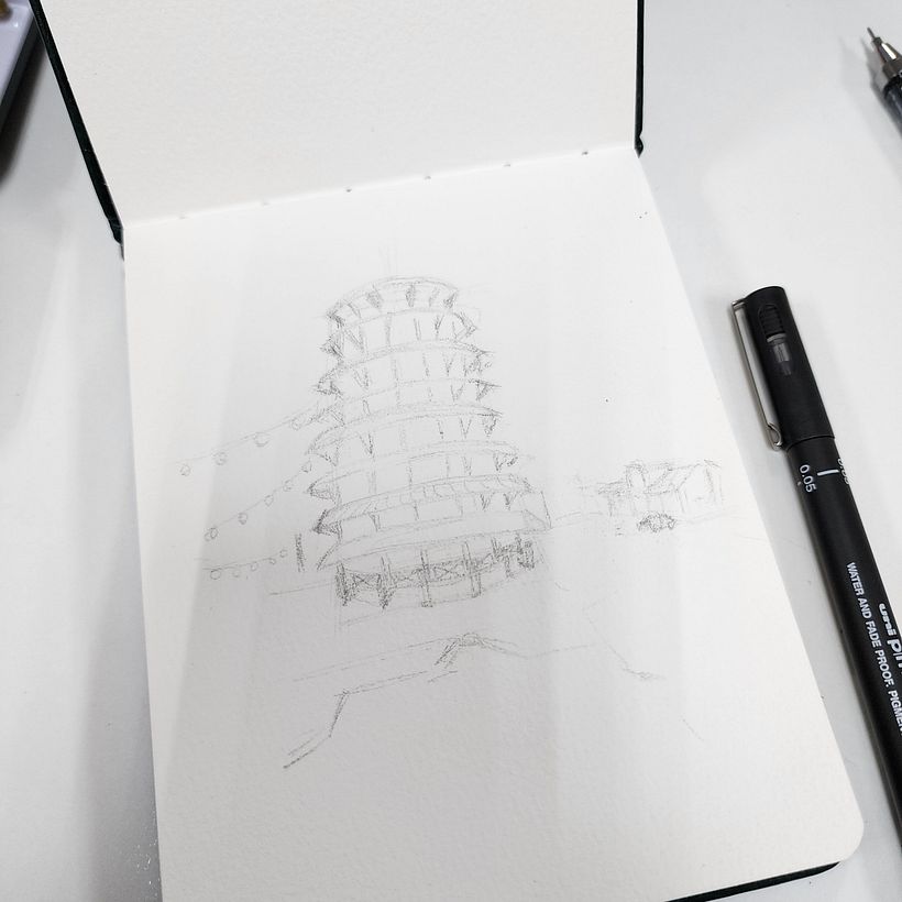 Kickstarting with the pencil sketch