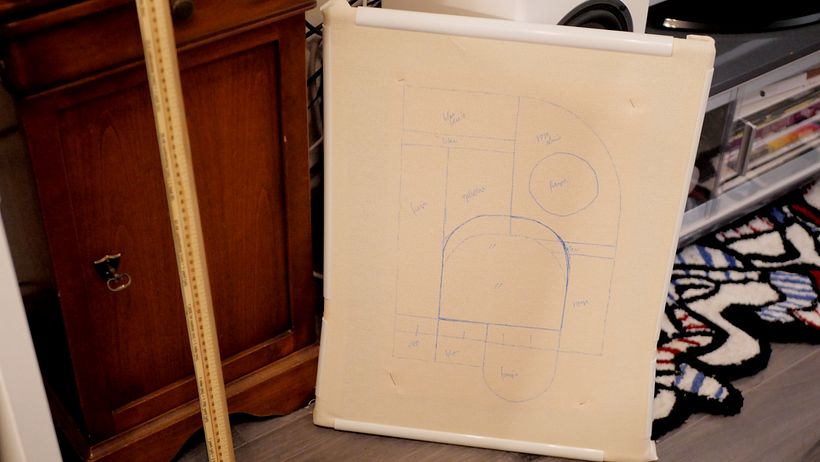 Transferring the design onto fabric