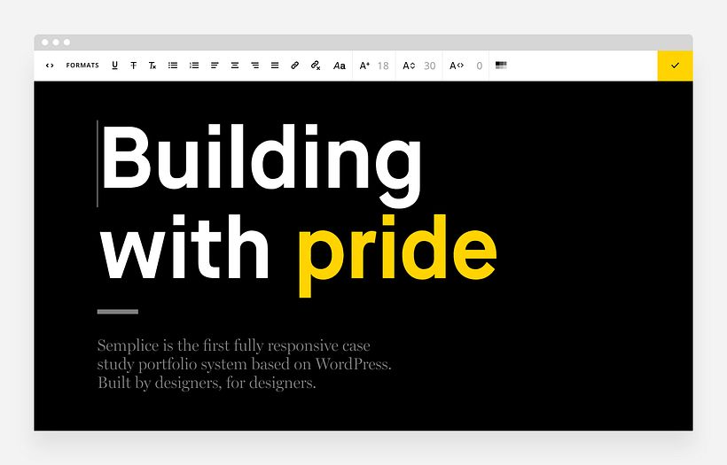 Product design: text editor