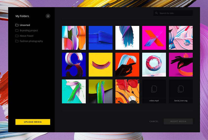 Product design: media library