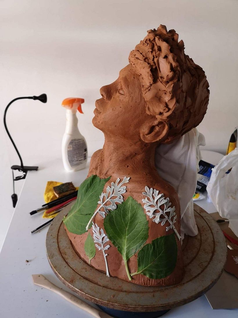 Meu projeto do curso: Introdução à escultura figurativa com argila 10
