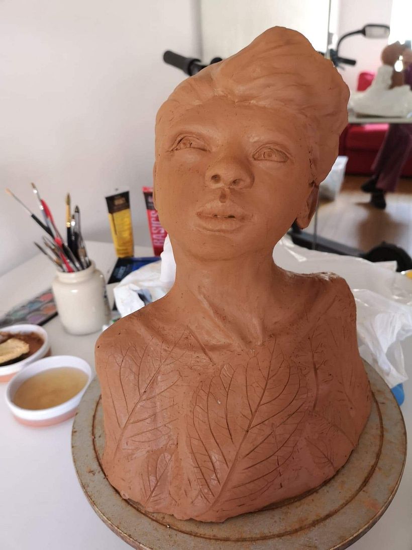 Meu projeto do curso: Introdução à escultura figurativa com argila 11