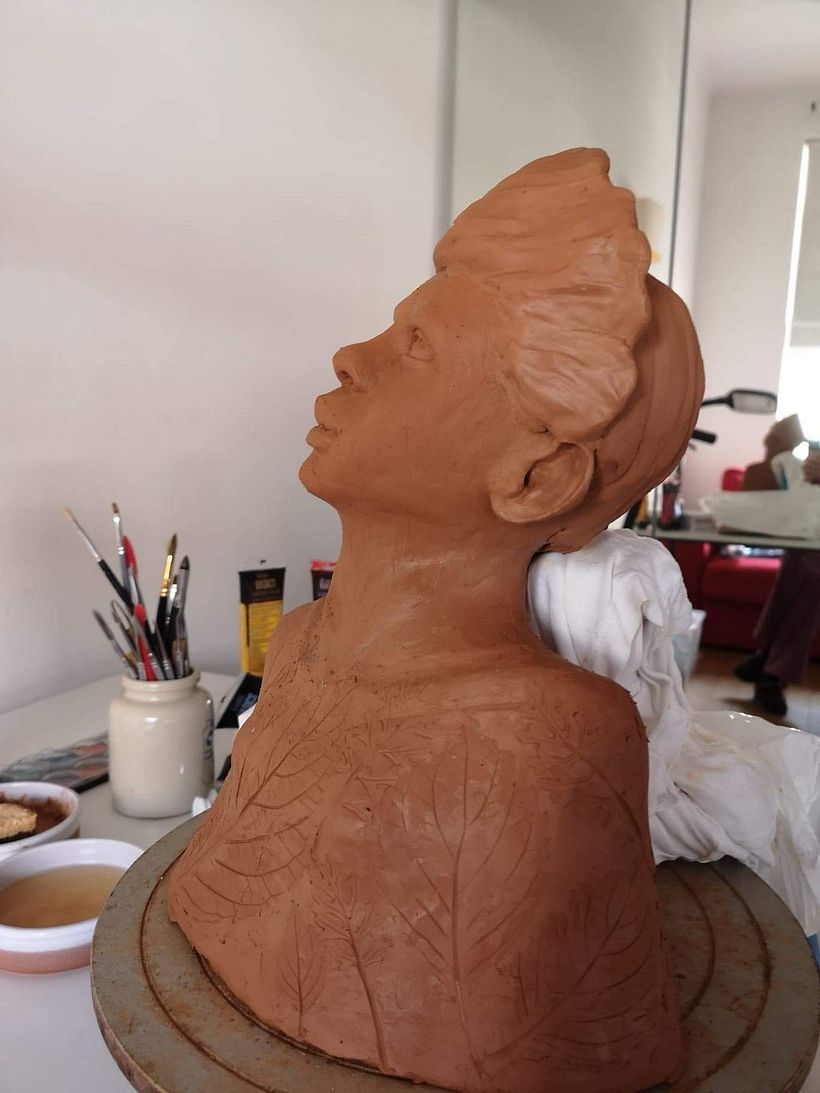 Meu projeto do curso: Introdução à escultura figurativa com argila 12