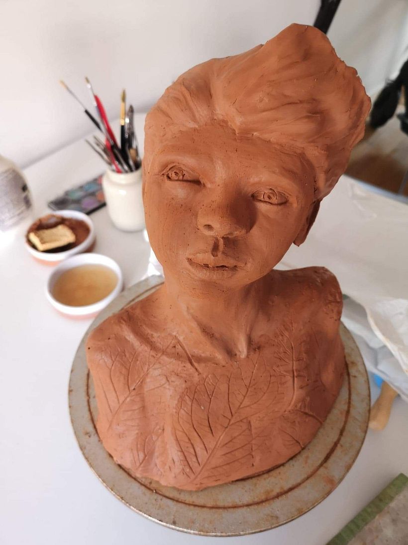 Meu projeto do curso: Introdução à escultura figurativa com argila 14