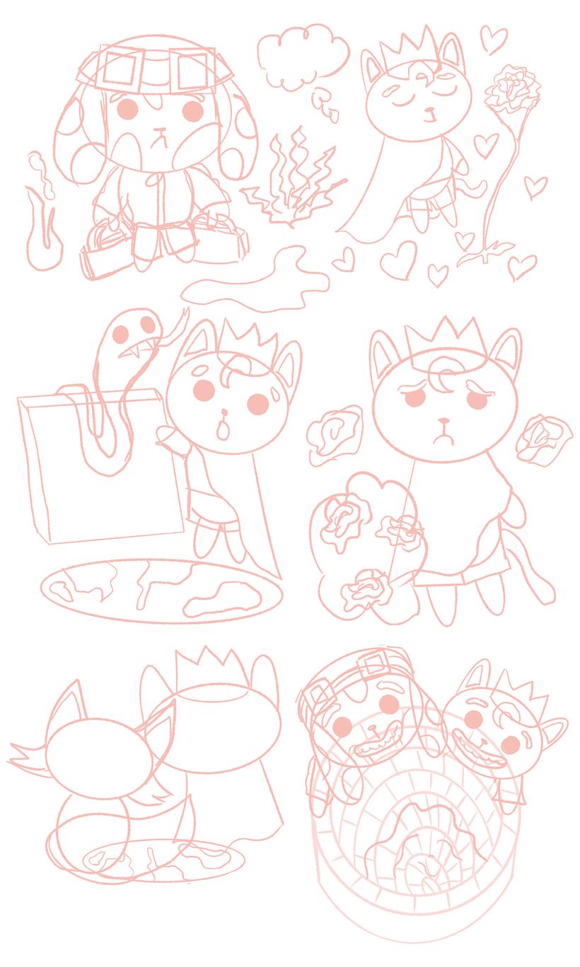 Mi proyecto del curso: Ilustración de una historia con estilo kawaii 3