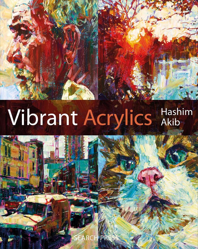My first book published in 2012 by Search Press, everything you need to know for vibrant acrylic painting