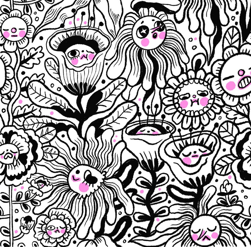 Next, the design for the totebag, this is the illustration that will be repeating itself to form a pattern.