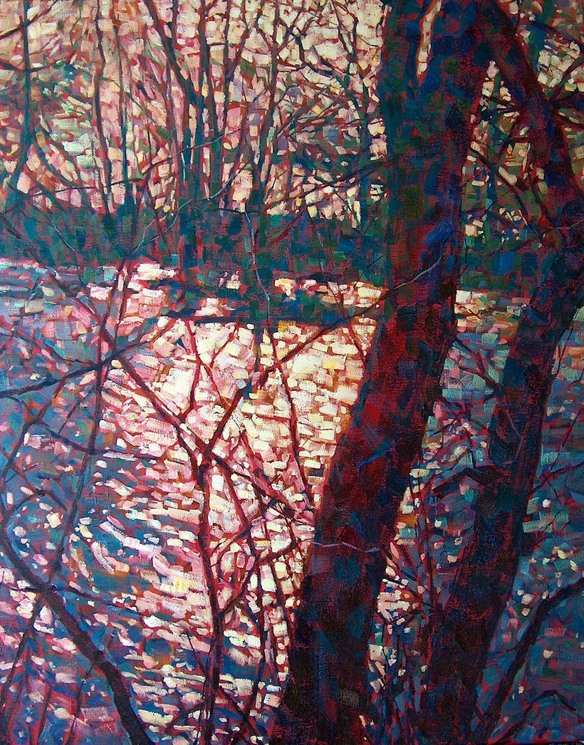 Water Glow, acrylic on canvas
