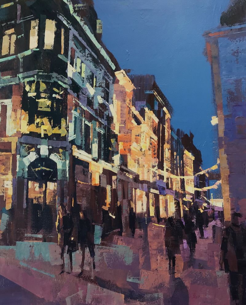 Carnaby Street, acrylic on canvas