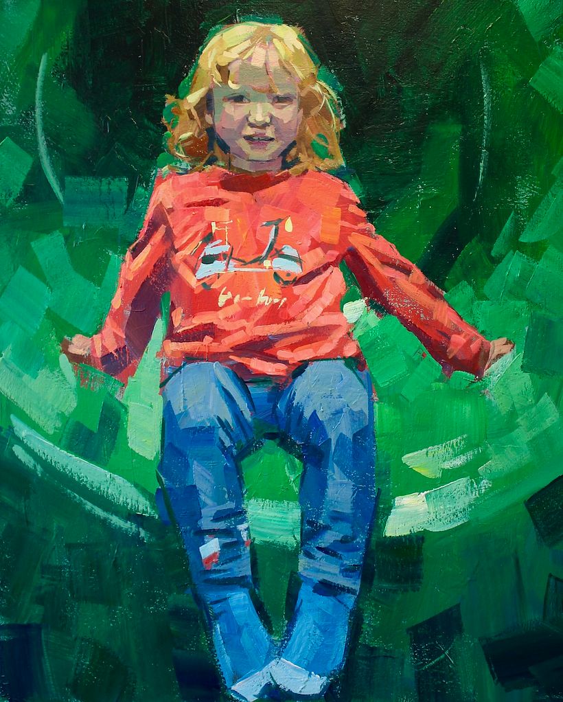 Emily, acrylic on canvas