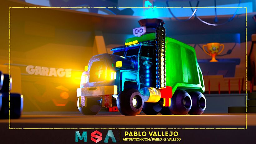 Camión Basura 3D 1